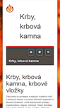Mobile Screenshot of krby-krbova-kamna.eu